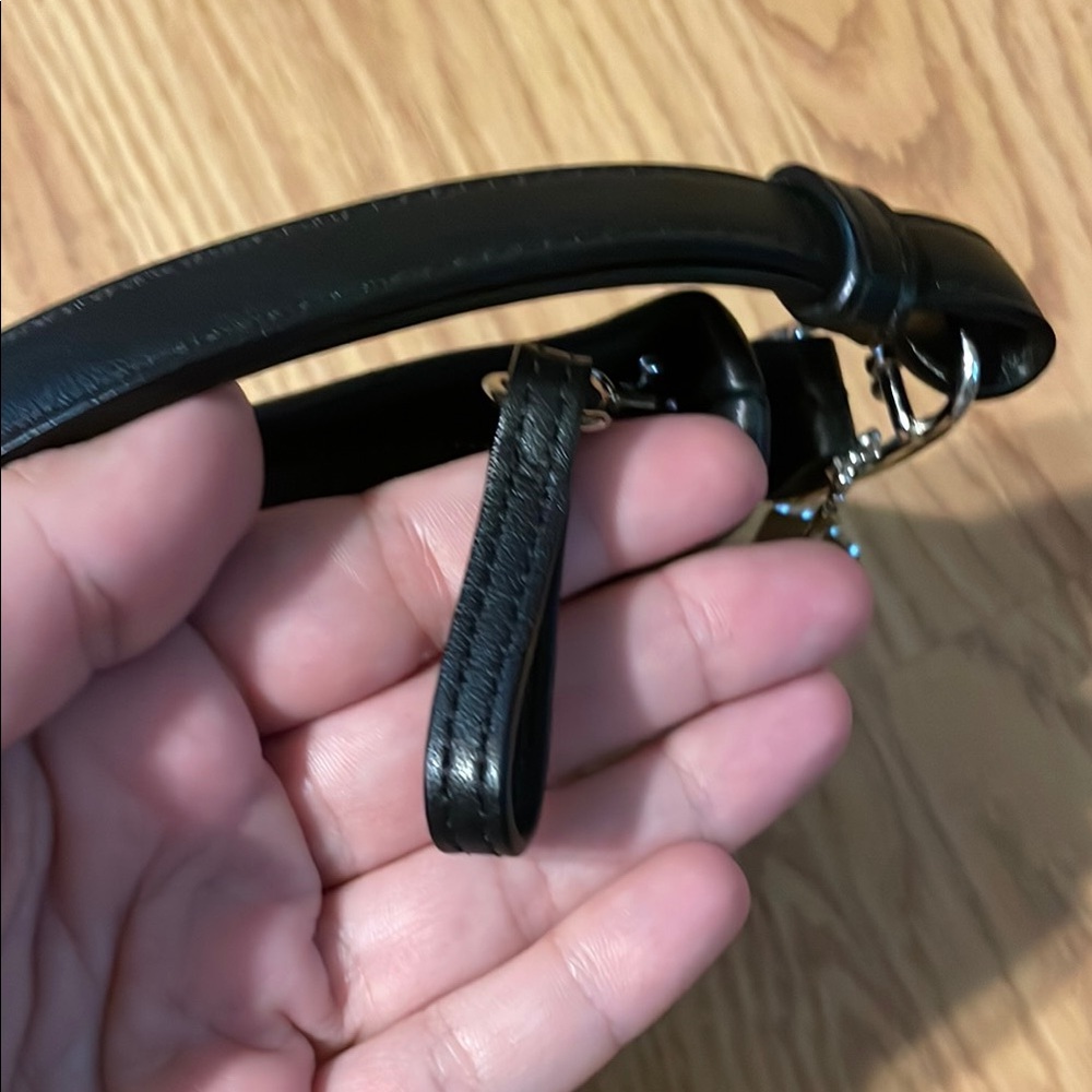 Coach Black Leather Shoulder Bag - Picture 9 of 12